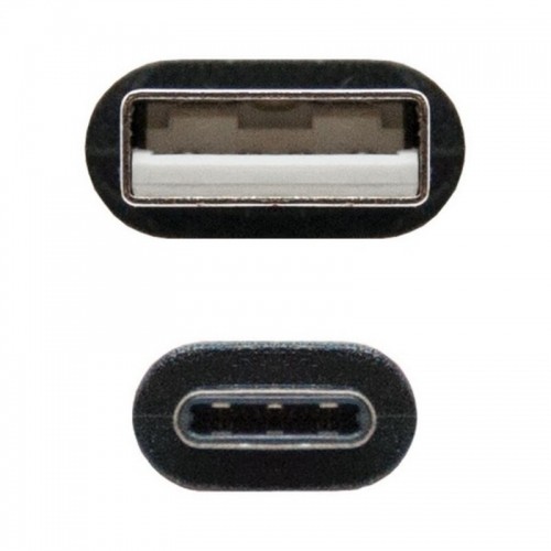 USB A to USB C Cable NANOCABLE 10.01.210 Black image 4
