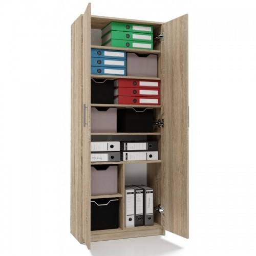 Top E Shop Filing cabinet OLIV 2D 74x35x180 cm, sonoma image 4