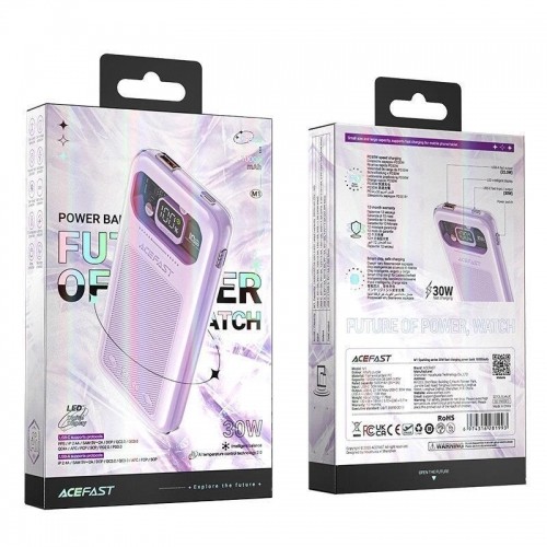 Acefast powerbank 10000mAh Sparkling Series fast charging 30W purple (M1) image 4