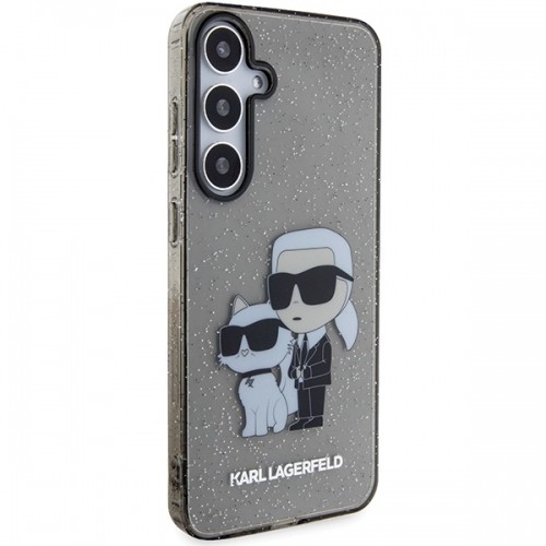 Karl Lagerfeld KLHCS24SHNKCTGK S24 S921 czarny|black hardcase Glitter Karl&Choupette image 4