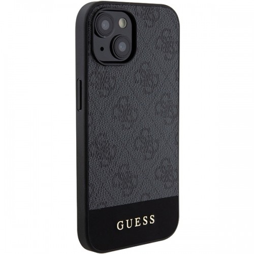 Guess GUHCP15SG4GLGR iPhone 15 | 14 | 13 6.1" szary|grey hardcase 4G Stripe Collection image 4