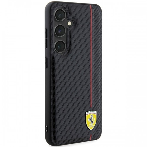 Ferrari FEHCS24SN3DUR S24 S921 czarny|black hardcase Carbon Printed Line image 4