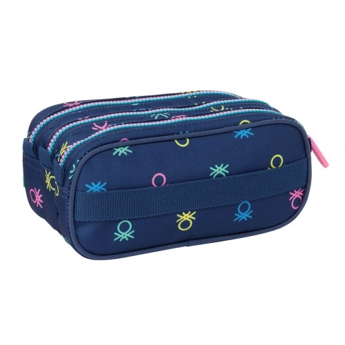 Triple Carry-all Benetton Cool Navy Blue 21,5 x 10 x 8 cm image 4