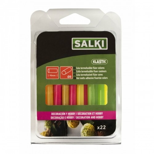 Плитки горячего клея Salki 430106 Разноцветный Декор Фтор Ø 8 x 95 mm 105 g (22 штук) image 4
