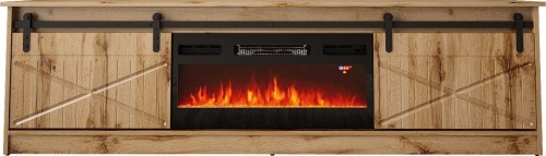 Cama Meble RTV GRANERO + fireplace cabinet 200x56.7x35 oak wotan image 4