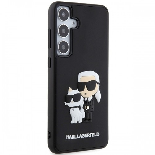 OEM Original Pouch KARL LAGERFELD  hardcase 3D Rubber Karl&Choupette KLHCS24S3DRKCNK for Samsung Galaxy S24 Plus black image 4