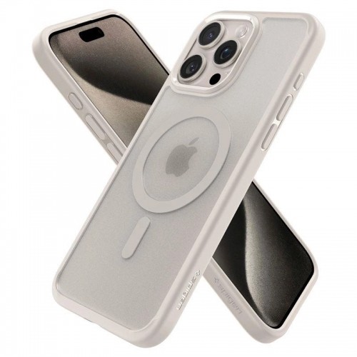 Spigen Ultra Hybrid Mag case with MagSafe for iPhone 15 Pro - matte natural titanium image 4
