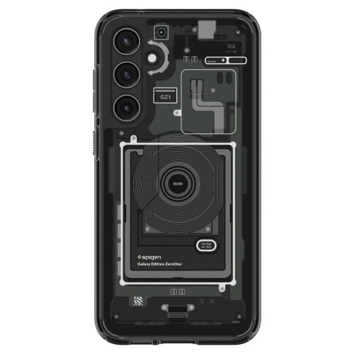 Spigen Ultra Hybrid case for Samsung Galaxy S23 FE - dark gray (Zero One pattern) image 4