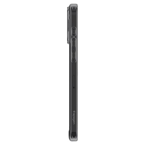 Spigen Ultra Hybrid case for iPhone 15 Pro - transparent and gray image 4