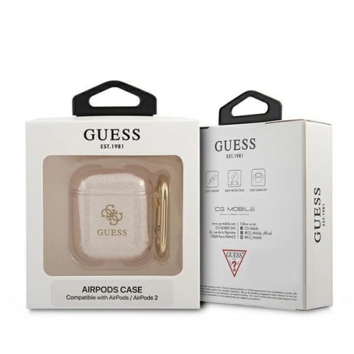 Guess GUA2UCG4GD AirPods cover gold|gold Glitter Collection image 4