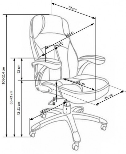 Halmar CARLOS chair color: light brown image 4