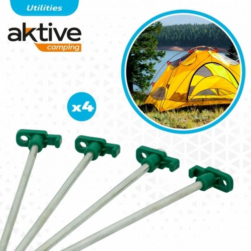 Camping peg Aktive 25 cm 4 Pieces Ø 8 mm (24 Units) image 4