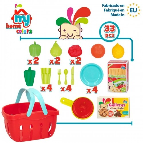 Набор игрушечных продуктов Colorbaby Посуда и кухонные принадлежности 33 Предметы (12 штук) image 4