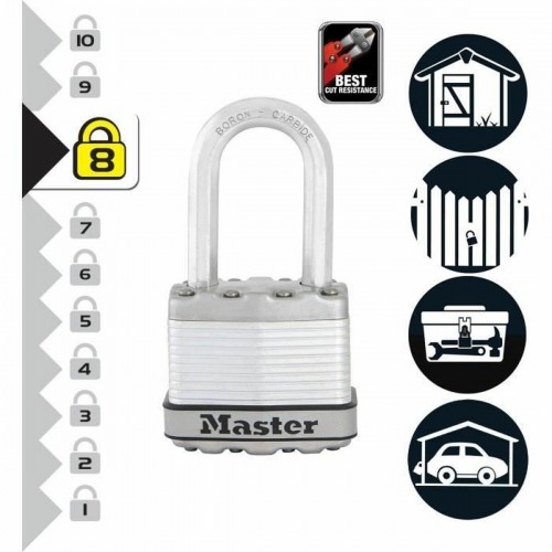 Замок с ключом Master Lock Сталь 50 mm image 4