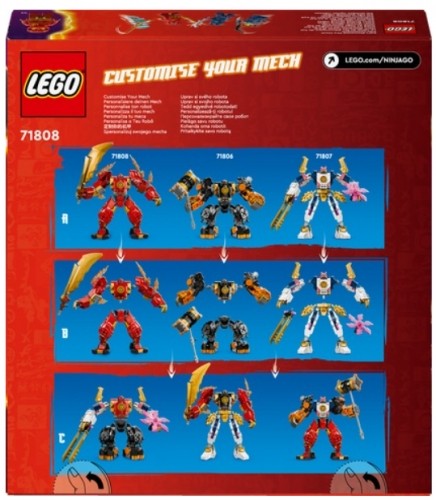 LEGO 71808 Kai's Elemental Fire Mech Konstruktors image 4