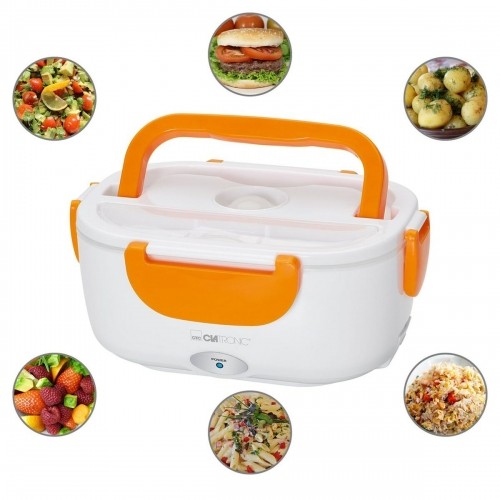 Lunch box Clatronic LB 3719 Orange White/Orange Plastic Rectangular 1,7 L image 4