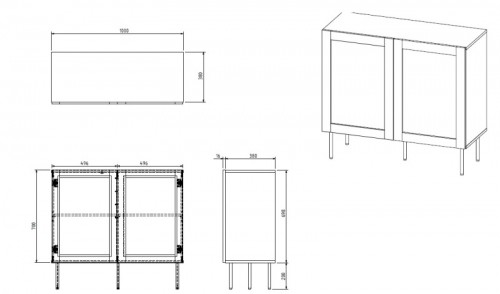 Halmar JUTA chest of drawers 100 (2D) image 4