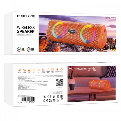 OEM Borofone Portable Bluetooth Speaker BP18 Music orange image 4