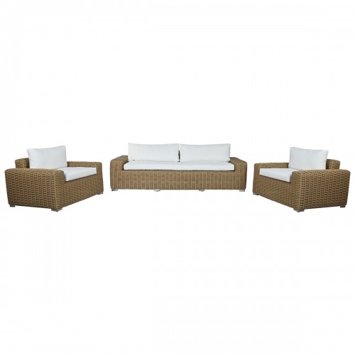Набор из дивана и стола Home ESPRIT Стеклянный синтетический ротанг 248 x 85 x 80 cm image 4