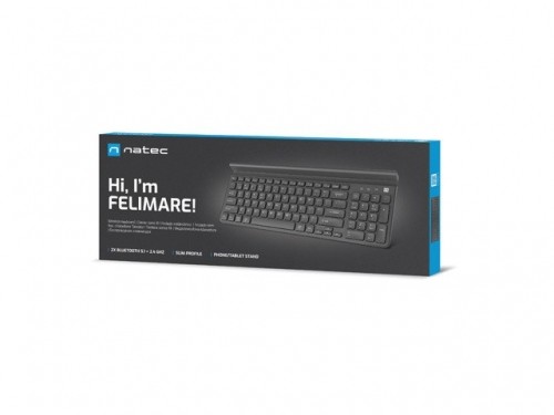 NATEC WIRELESS KEYBOARD FELIMARE US SLIM image 4