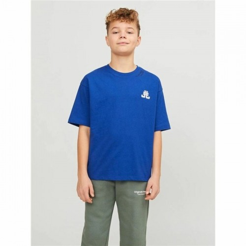 Детский Футболка с коротким рукавом Jack & Jones Jorcole Back Print Темно-синий image 4