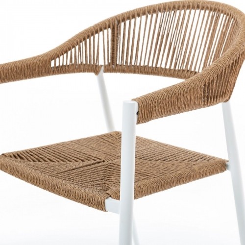 Garden chair Neska White Aluminium synthetic rattan 56 x 59,5 x 81 cm image 4