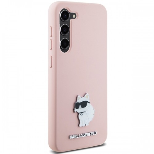 Karl Lagerfeld KLHCS23MSMHCNPP S23+ S916 różowy|pink Silicone Choupette Metal Pin image 4