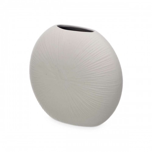 Vase Grey Ceramic 29 x 26 x 11 cm (4 Units) Circular image 4