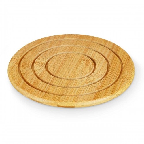 Table Mat Natural Bamboo 19 x 1 x 19 cm (24 Units) Circular image 4