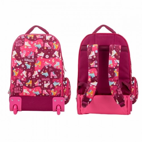 Школьный рюкзак с колесиками Milan Розовый 52 x 34,5 x 23 cm image 4