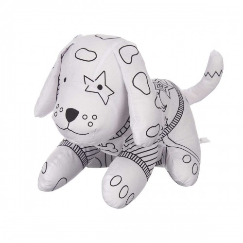 Pincello Плюшевая игрушка для раскраски Белый Чёрный Ткань 13 x 14 x 20 cm Пёс (8 штук) image 4