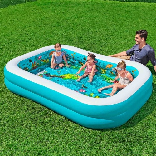 Inflatable Paddling Pool for Children Bestway 3D Multicolour 262 x 175 x 51 cm 2 persons image 4