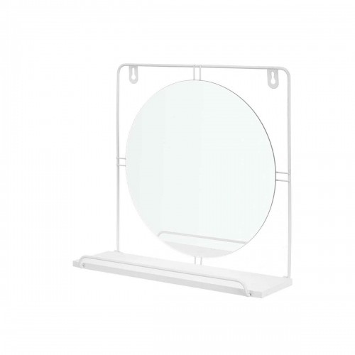 Wall mirror White Metal MDF Wood 33,7 x 30 x 10 cm (4 Units) image 4