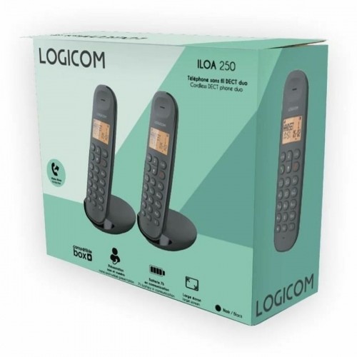 Fiksētais Telefons Logicom DECT ILOA 250 DUO Melns image 4