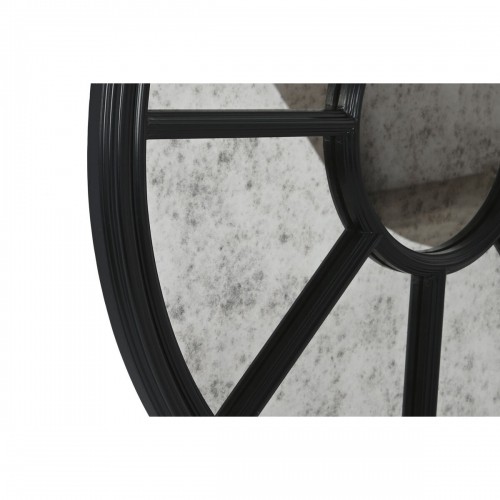 Настенное зеркало Home ESPRIT Чёрный Деревянный Зеркало Отделка состаренная 100 x 5 x 100 cm image 4