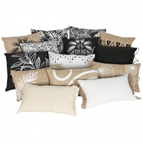 Cushion Home ESPRIT Black Natural 42 x 15 x 42 cm image 4