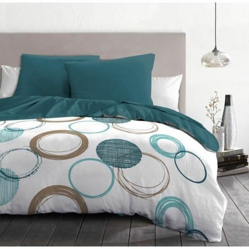 Nordic cover HOME LINGE PASSION Green Circles 220 x 240 cm image 4