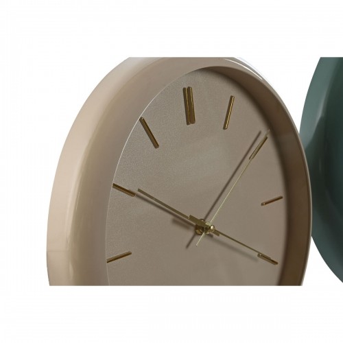 Настенное часы Home ESPRIT Зеленый Розовый PVC современный 30 x 4 x 30 cm (2 штук) image 4