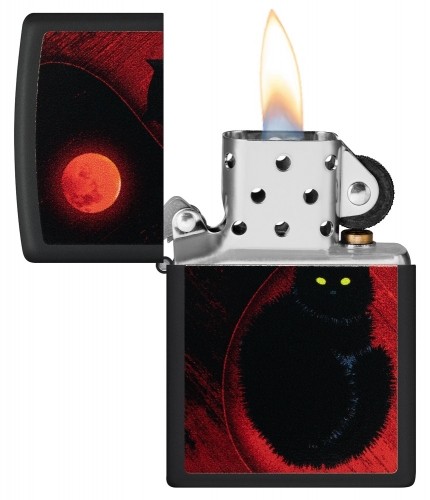 Zippo Lighter 48453 Black Cat Design image 4