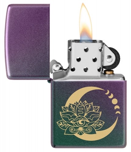 Zippo Lighter 48587 Lotus Moon Design image 4