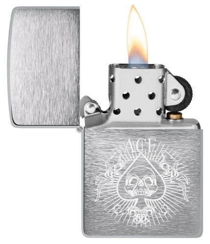 Zippo Lighter 48500 Spade Skull Design image 4