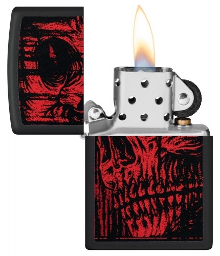 Zippo Lighter 49775 Red Skull Design image 4