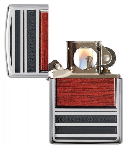 Zippo Lighter 28676 Pipe Wood Design image 4