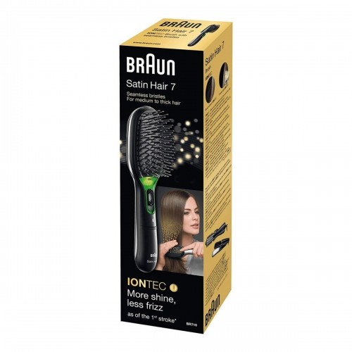 Smoothing Brush Braun Satin Hair 7 br710e Black Ionic image 4