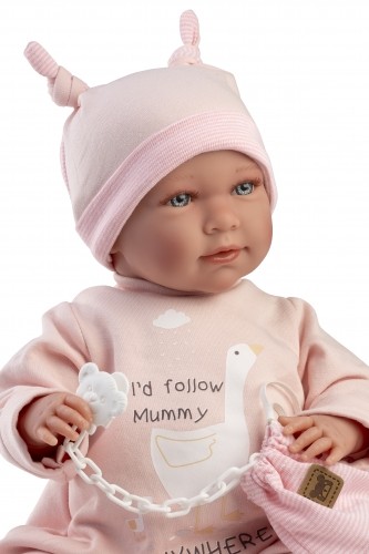 Llorens Кукла младенец Мими 42 см (плачет, говорит, с соской, мягкое тело) Испания LL74108 image 4