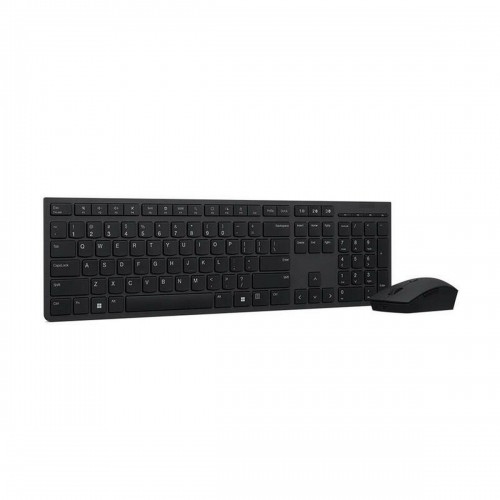 Клавиатура и беспроводная мышь Lenovo SLIM COMBO II ES MC00011728 Чёрный Испанская Qwerty image 4