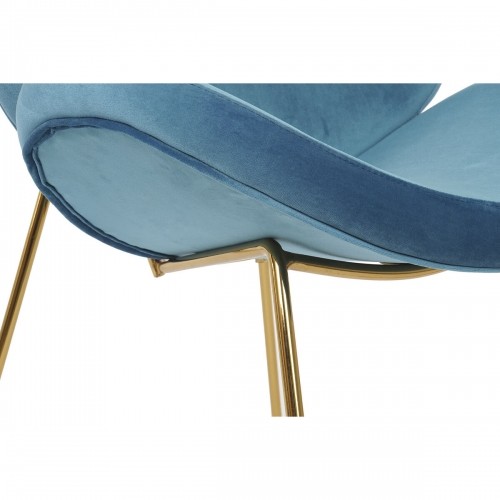 ēdamistabas krēsls Home ESPRIT Zils Bronza 63 x 57 x 73 cm image 4