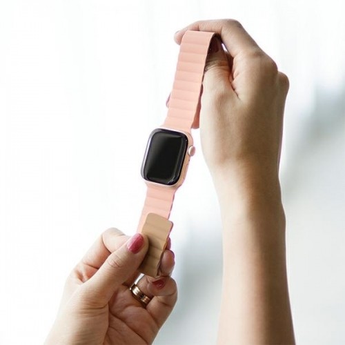Araree pasek Silicone Link Apple Watch 38|40|41mm różowo-zielony|pink-khaki AR70-01908B image 4