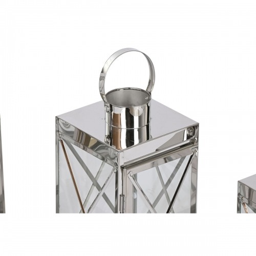 Lantern Home ESPRIT Silver Crystal Steel Chromed 22 x 20 x 50 cm (4 Pieces) image 4