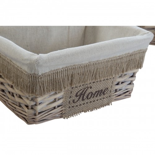 Basket set Home ESPRIT Brown Natural 48 x 40 x 22 cm (5 Pieces) image 4